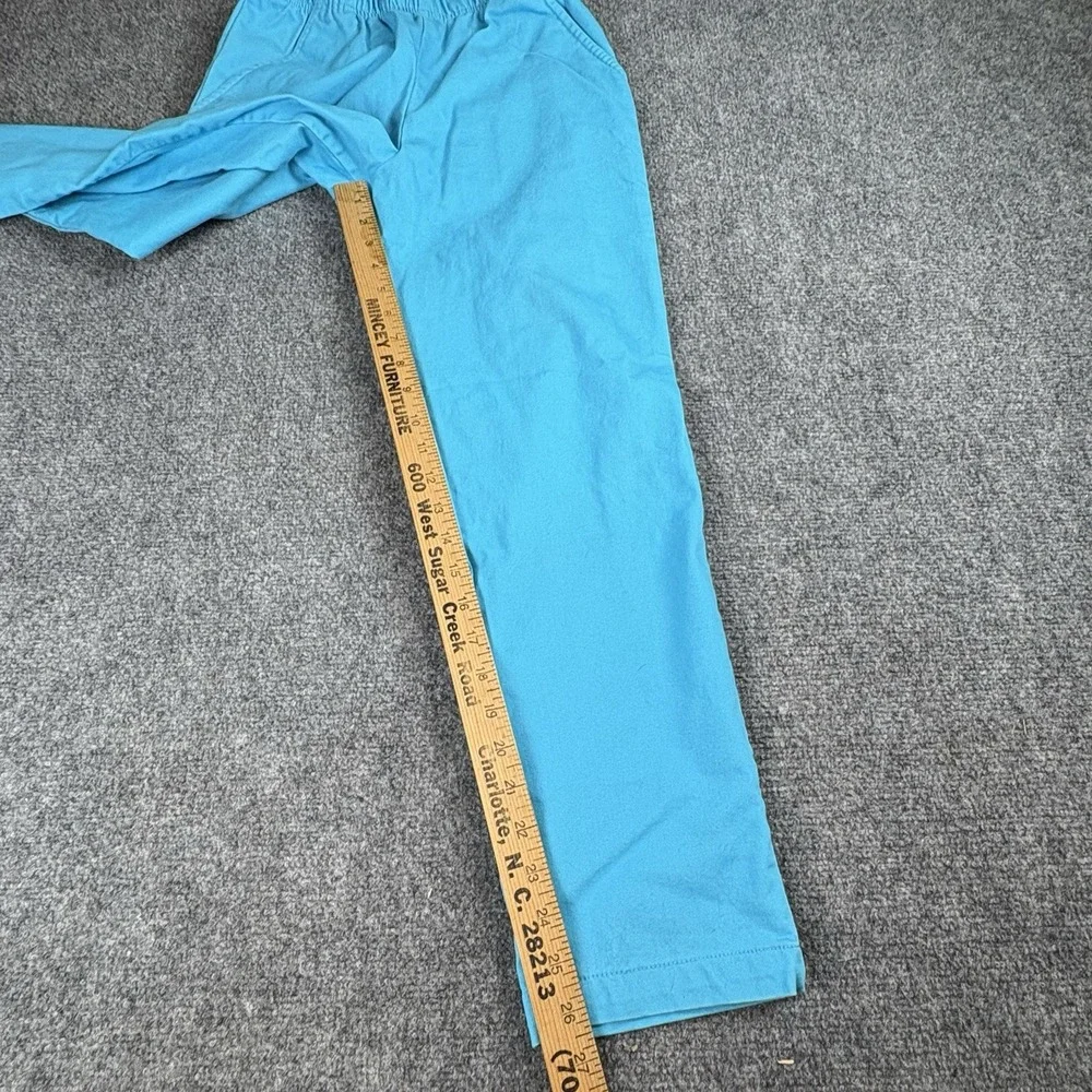 VTG Y2K American Sweetheart Pants Women's PS Blue Pull-On Elastic Waist Straight